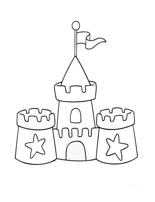 Sand Castle Coloring Pages 75