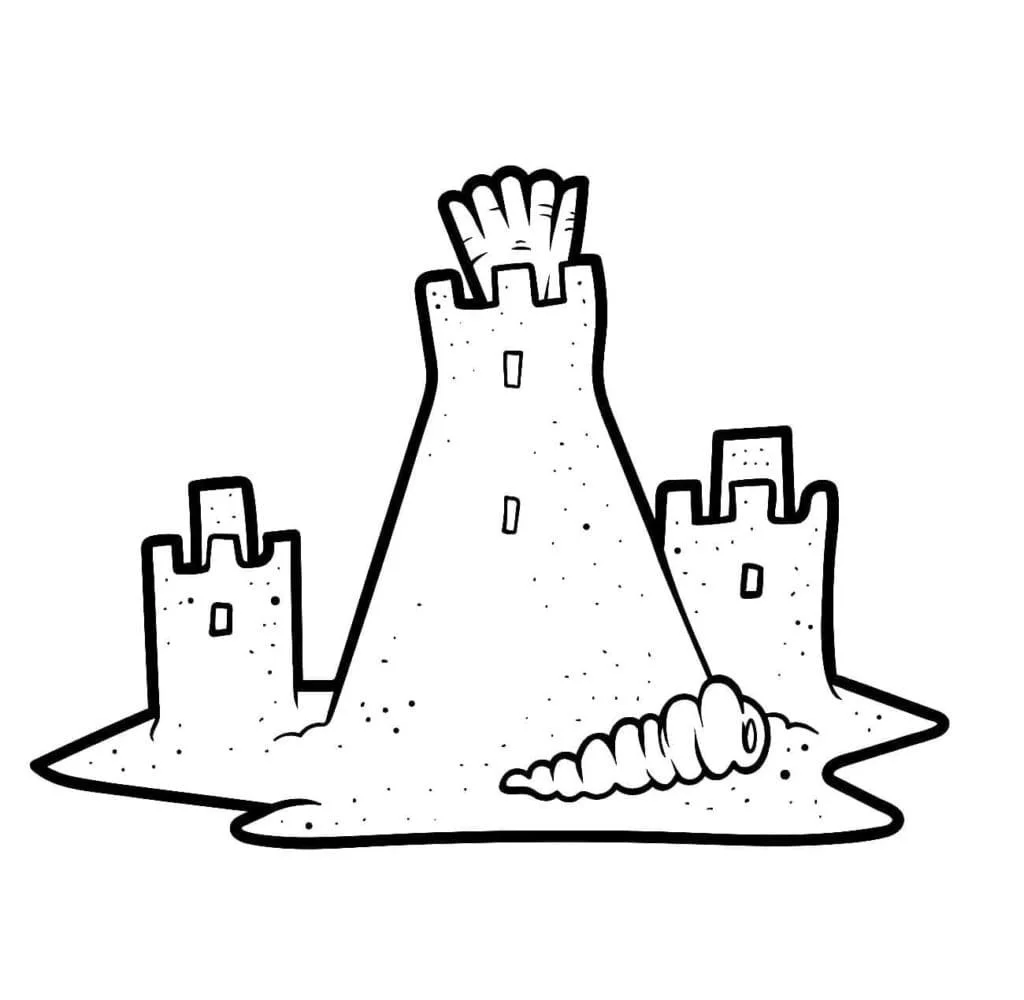 Sandburg Ausmalbilder 85