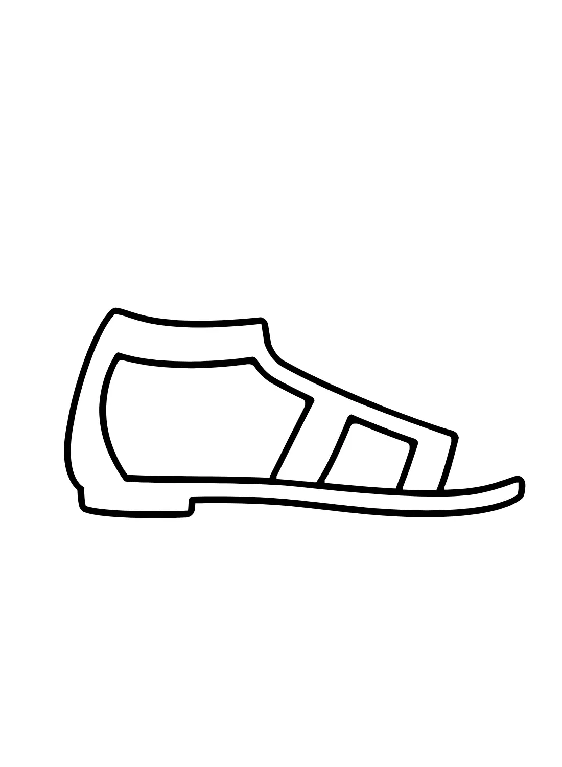 Sandals Coloring Pages