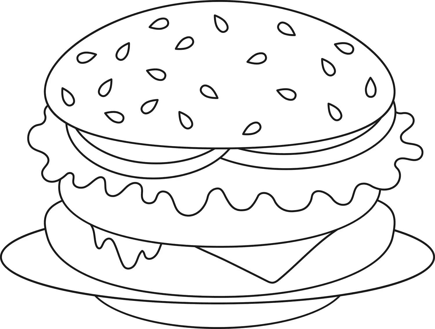 Sandwich Ausmalbilder 10