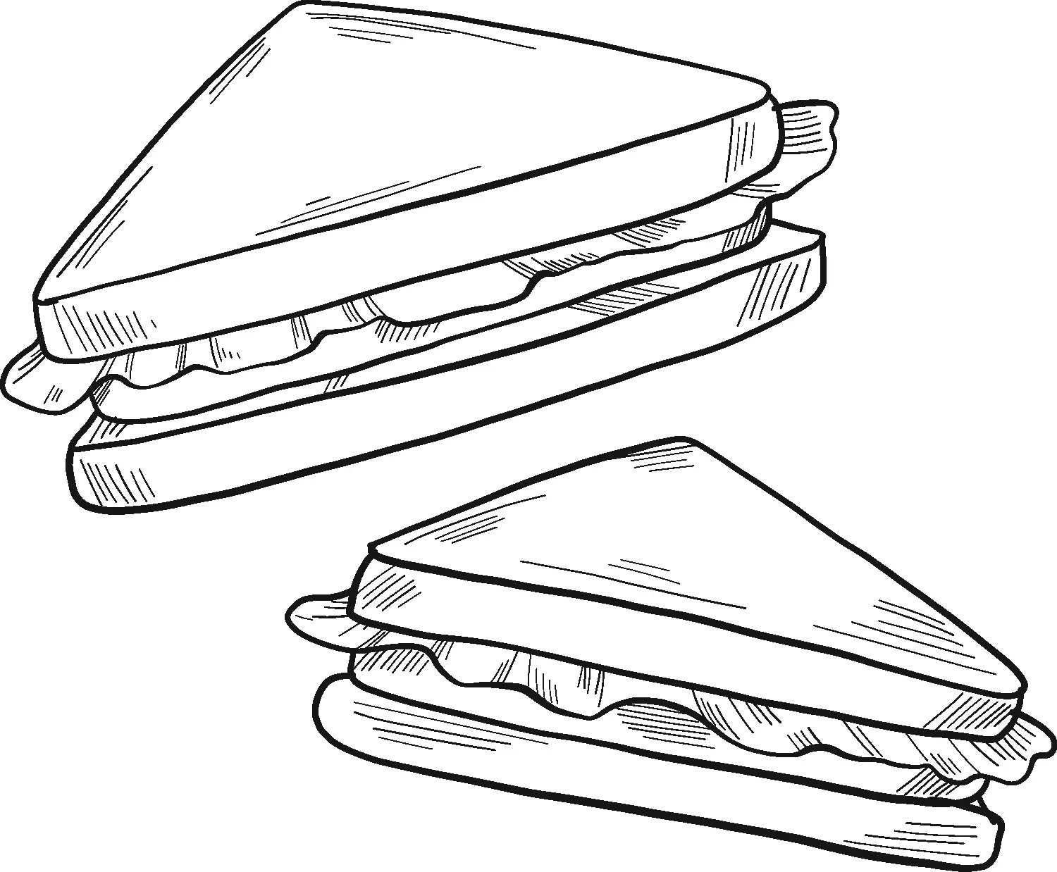 Sandwich Ausmalbilder 13