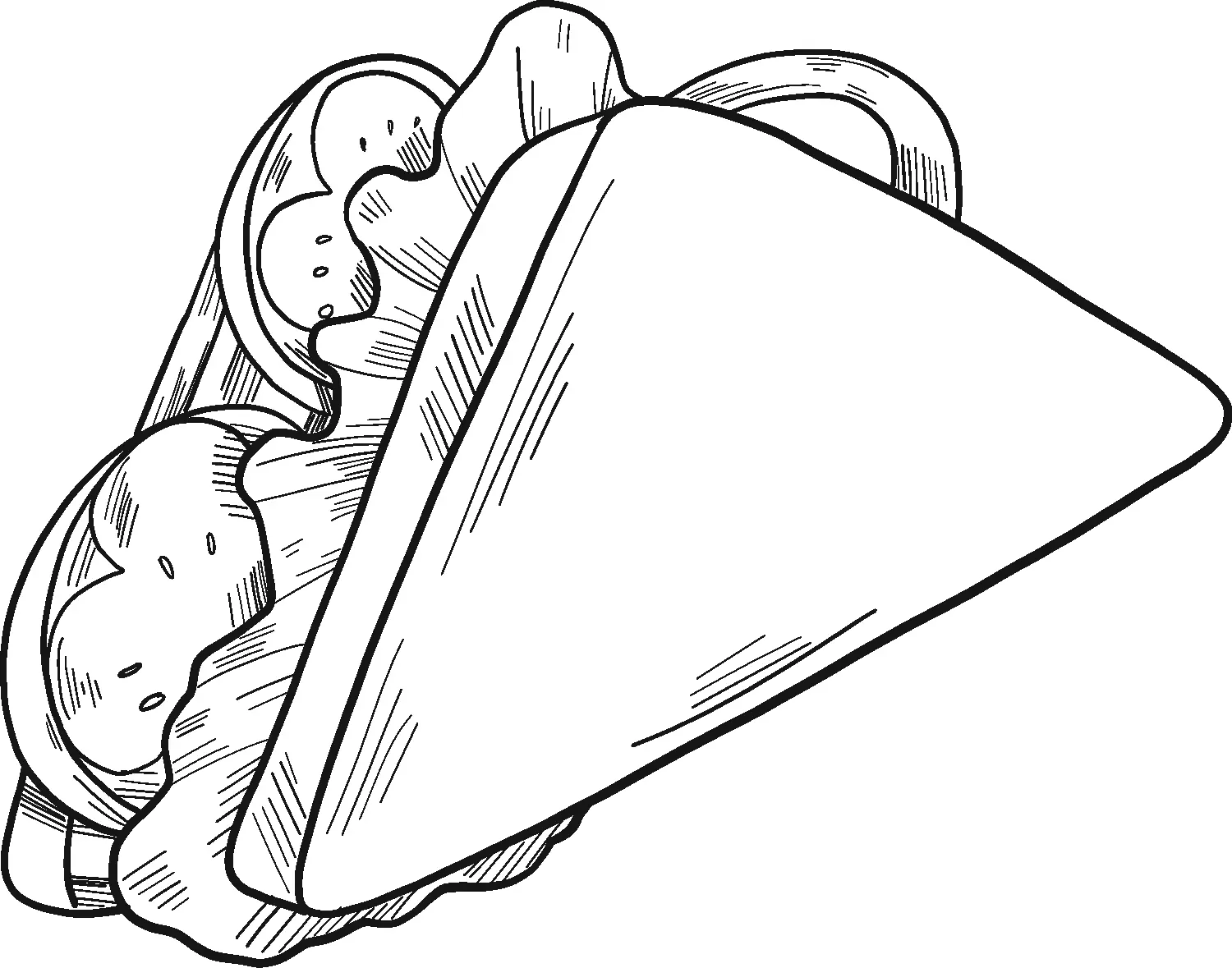 Sandwich Ausmalbilder 17