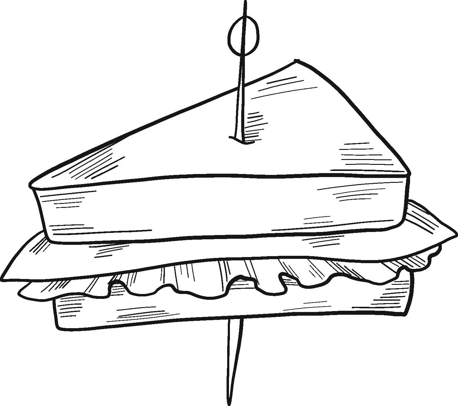 Sandwich Ausmalbilder 19