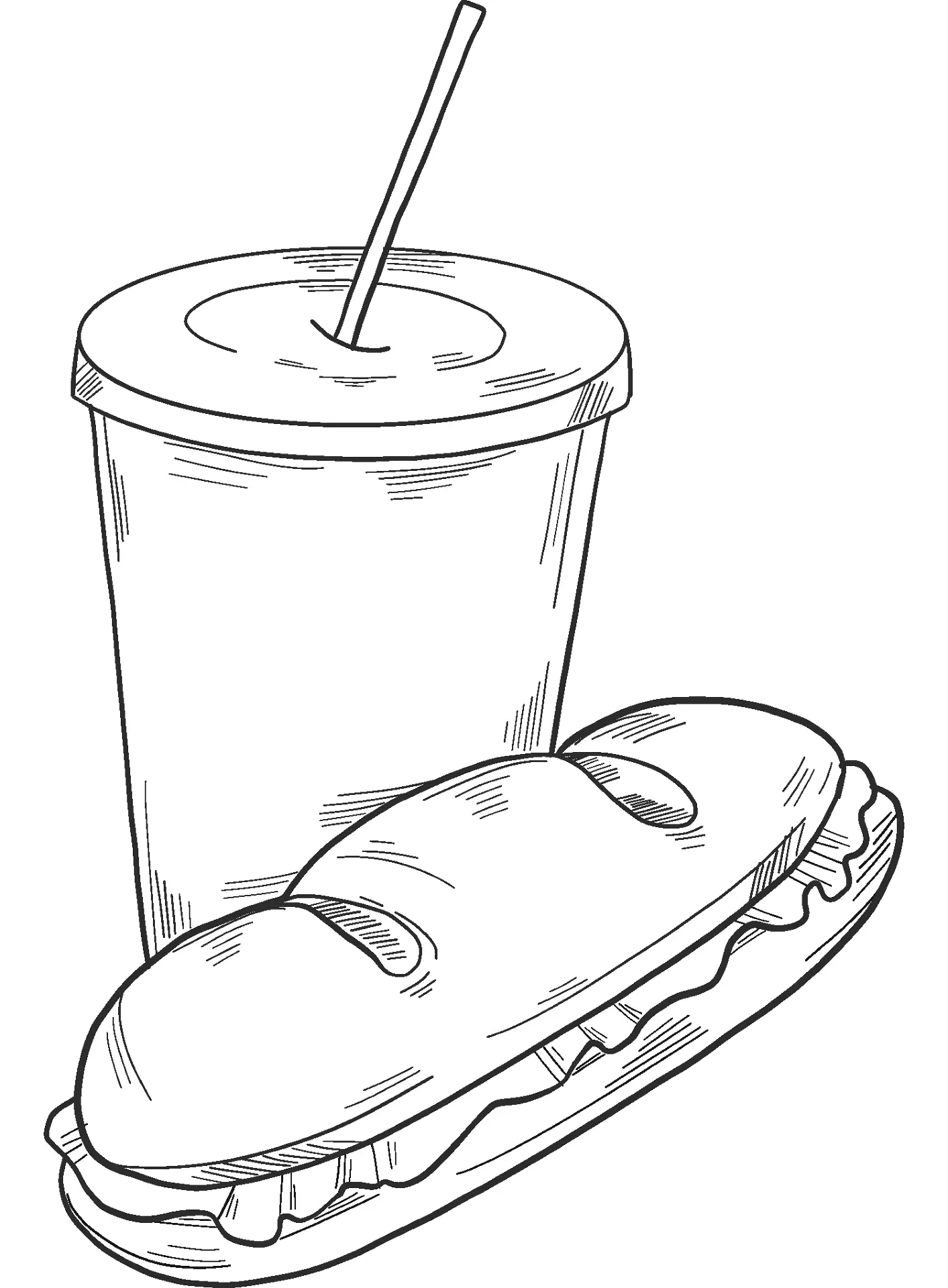 Sandwich Ausmalbilder 20