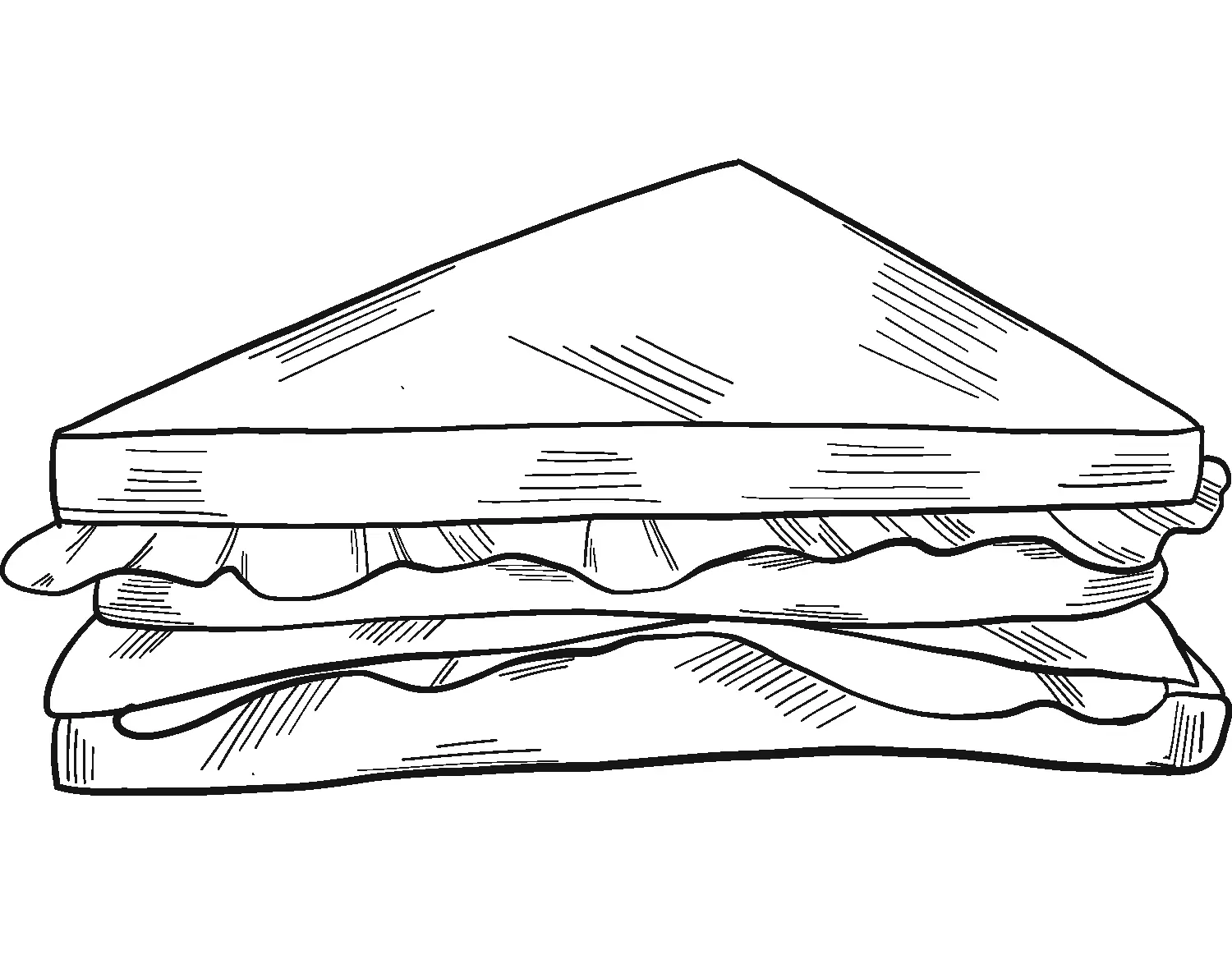 Sandwich Ausmalbilder 28