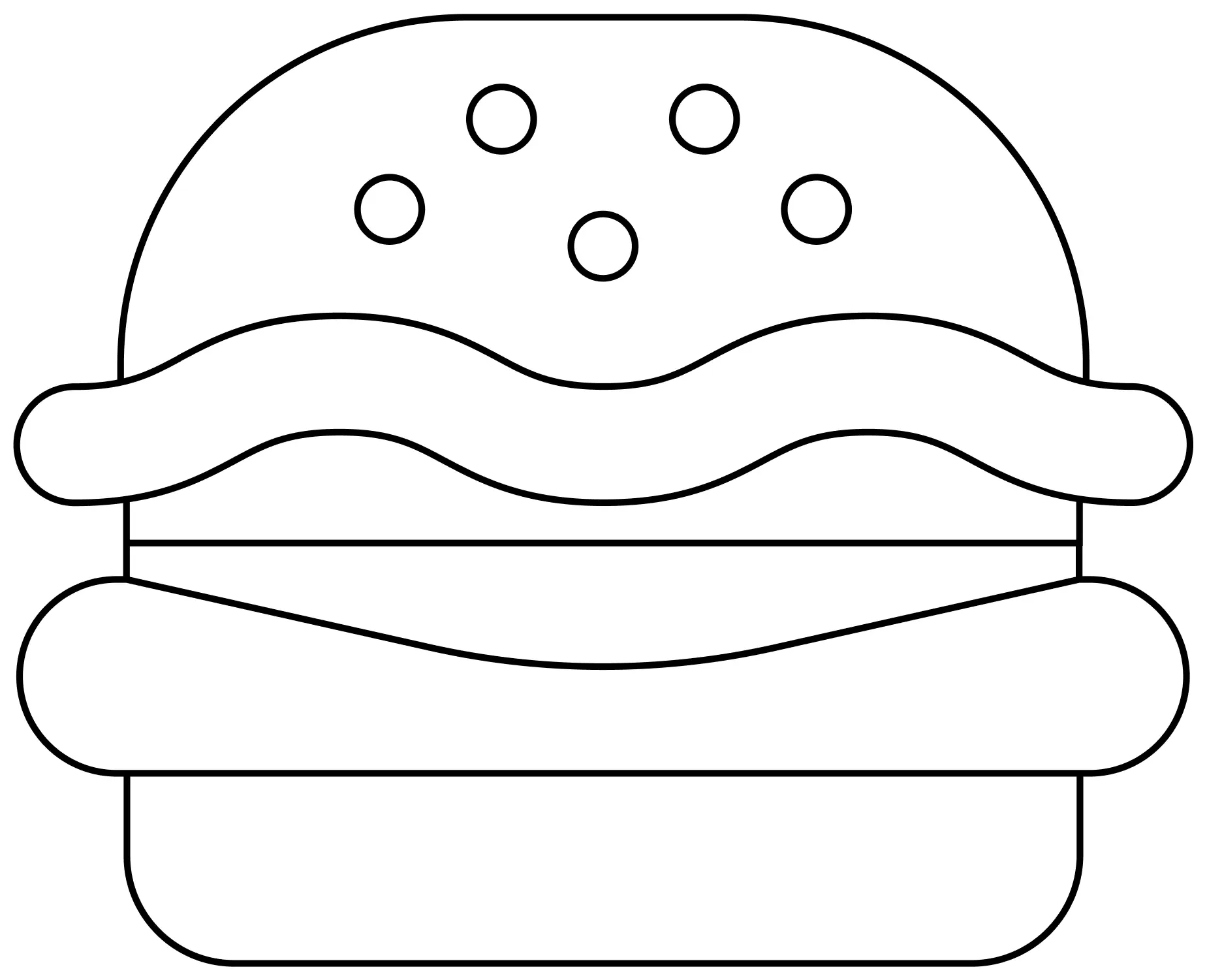 Sandwich Ausmalbilder 40