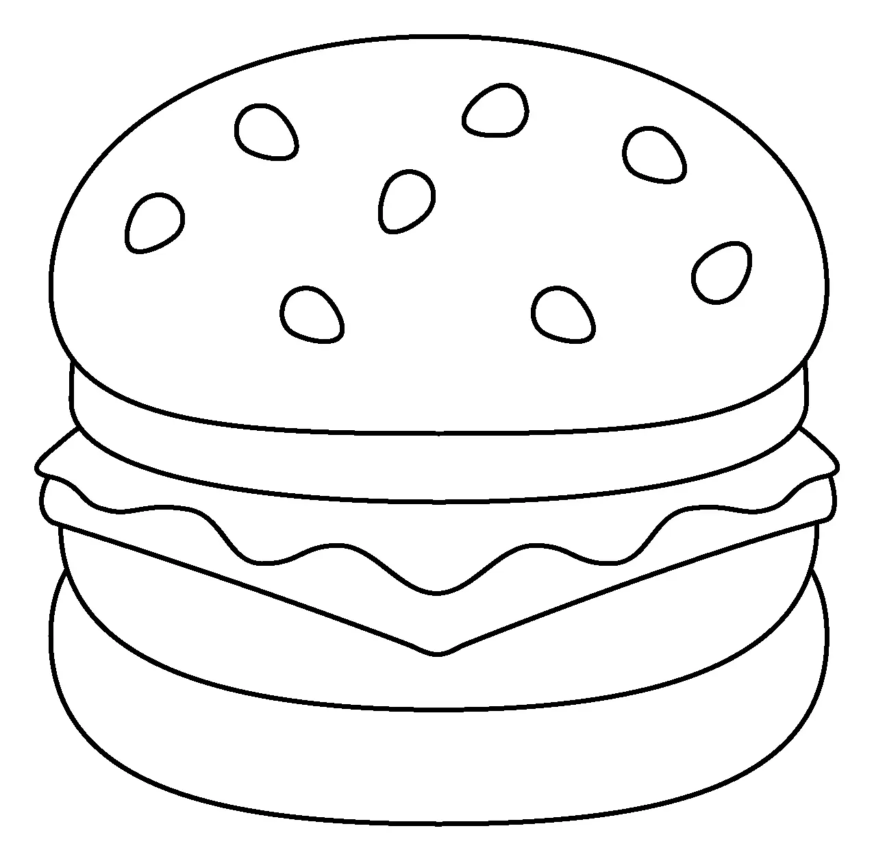 Sandwich Ausmalbilder 43
