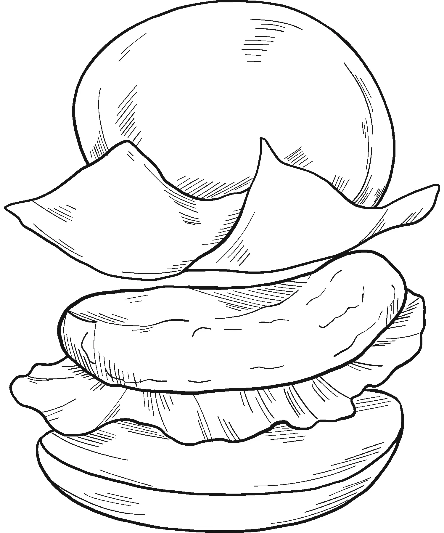 Sandwich Ausmalbilder 57