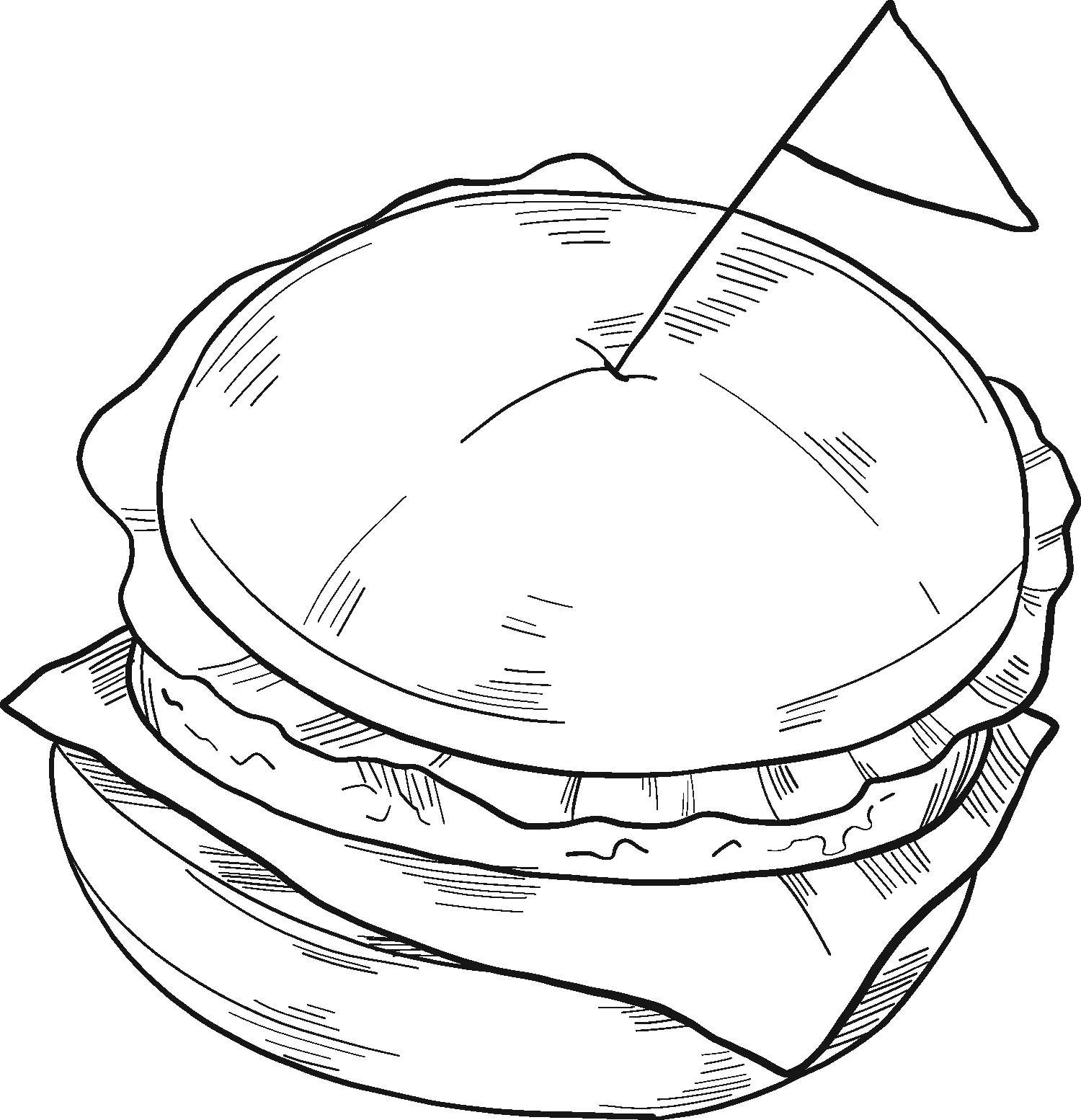 Sandwich Ausmalbilder 58