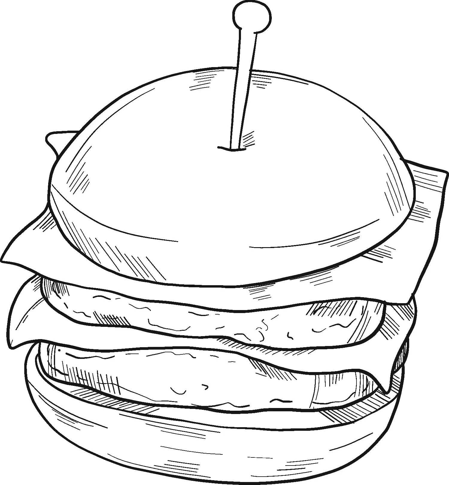Sandwich Ausmalbilder 60