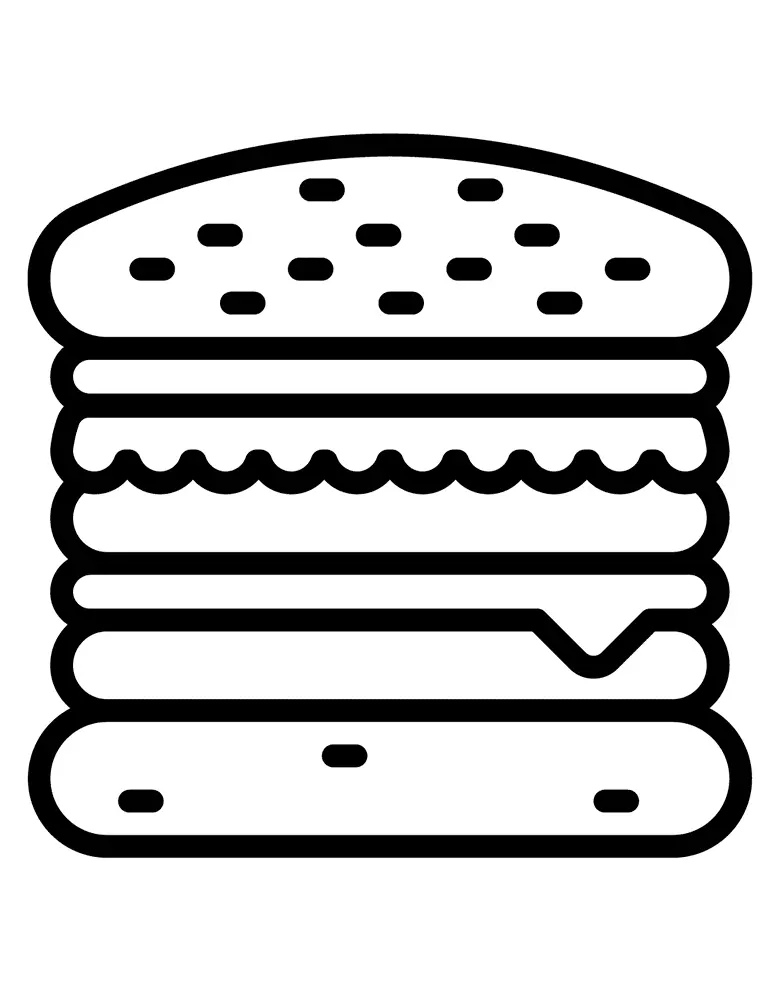 Sandwich Coloring Pages 83