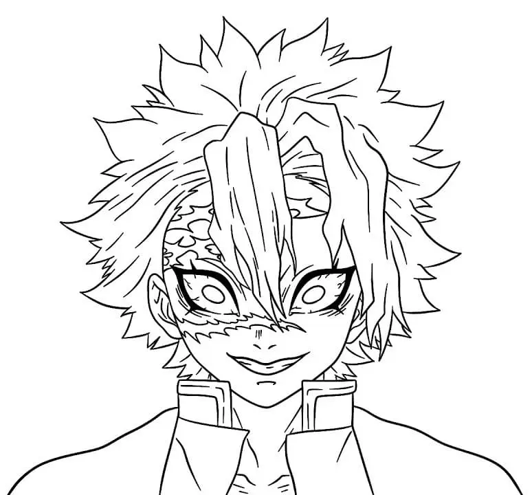 Sanemi Shinazugawa Coloring Pages 10