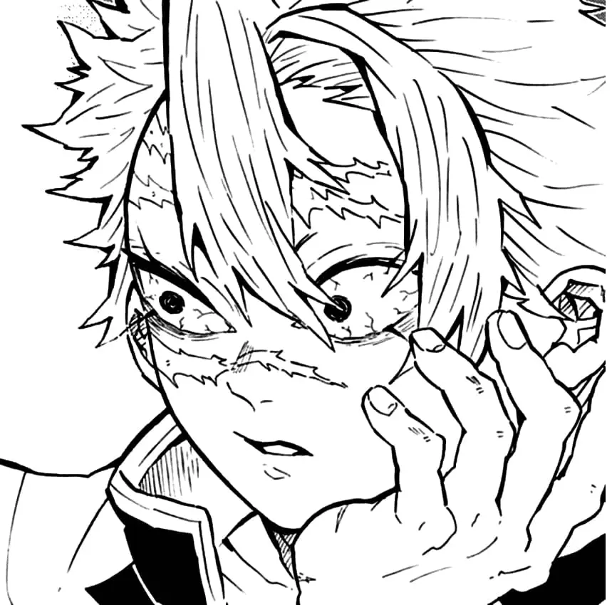 Sanemi Shinazugawa Coloring Pages 15