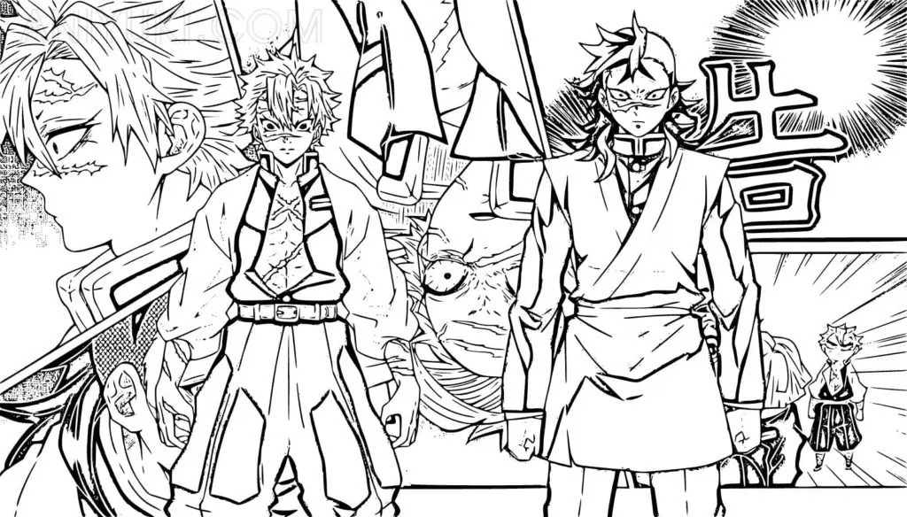 Sanemi Shinazugawa Coloring Pages 20