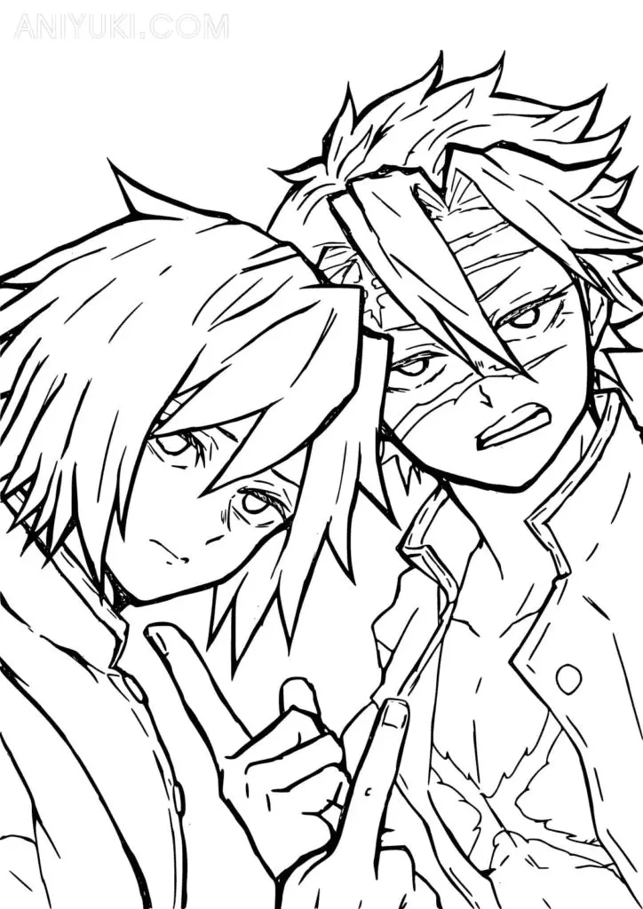 Sanemi Shinazugawa Coloring Pages 23