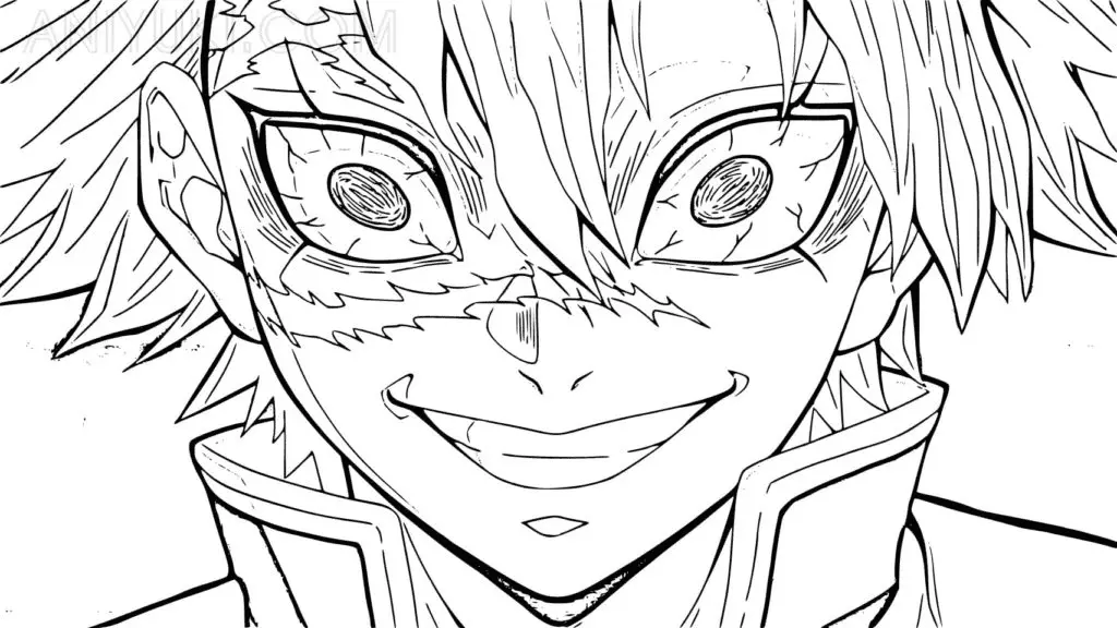 Sanemi Shinazugawa Coloring Pages 24