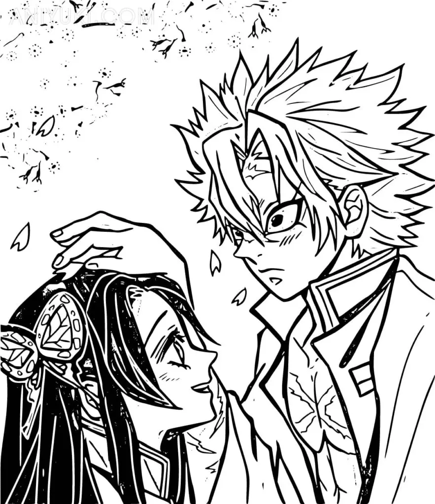 Sanemi Shinazugawa Coloring Pages 25