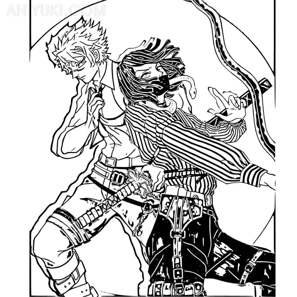 Sanemi Shinazugawa Coloring Pages 33