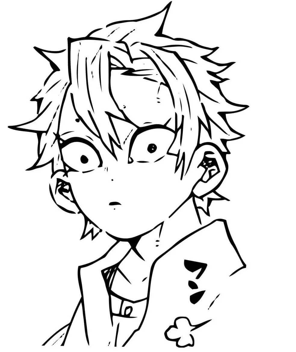 Sanemi Shinazugawa Coloring Pages 34