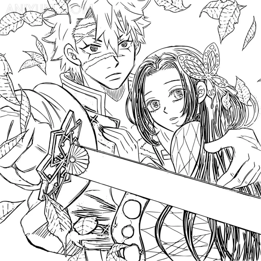 Sanemi Shinazugawa Coloring Pages 5