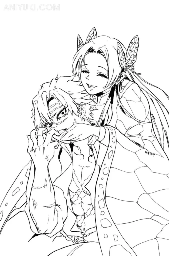 Sanemi Shinazugawa Coloring Pages 6