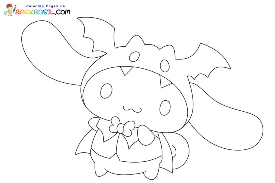 Sanrio Halloween Coloring Pages 3
