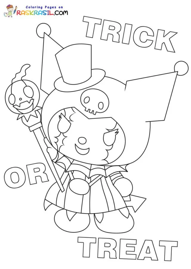 Sanrio Halloween Coloring Pages 4