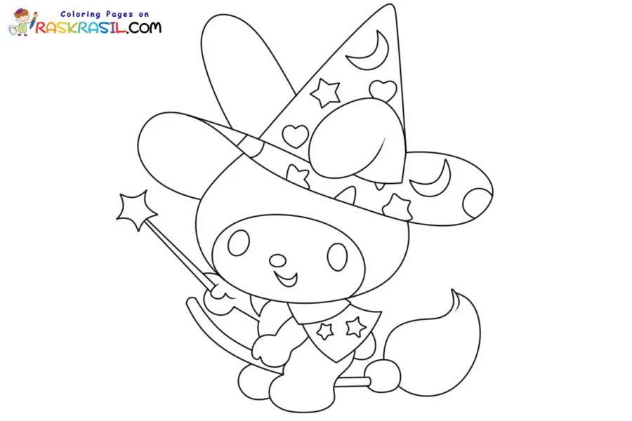 Sanrio Halloween Coloring Pages 6