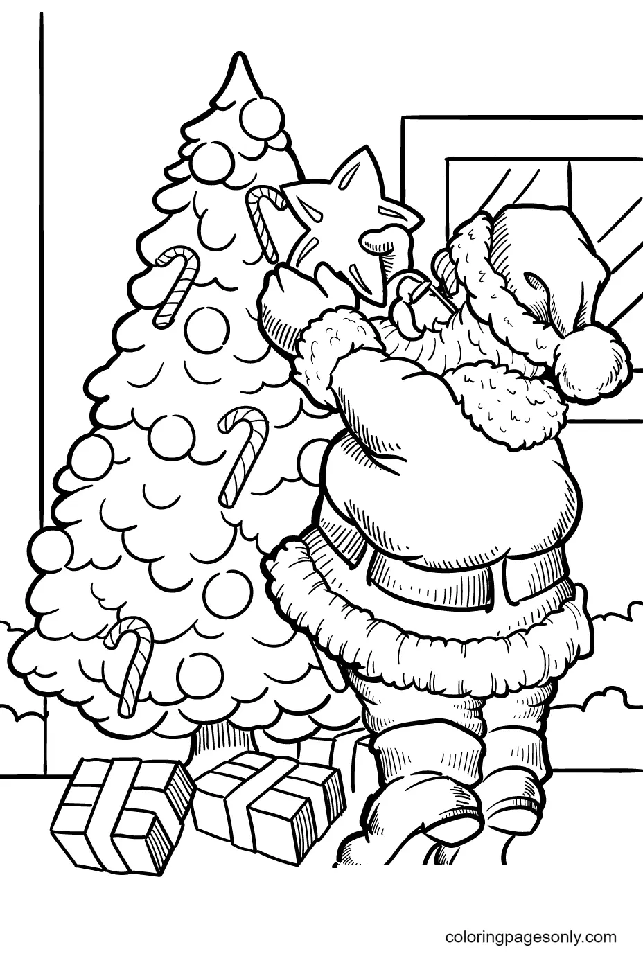 Santa Claus Coloring Pages 115