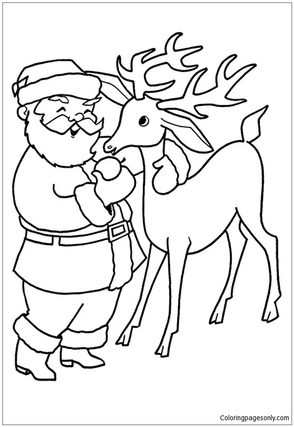 Weihnachtsmann Ausmalbilder 12