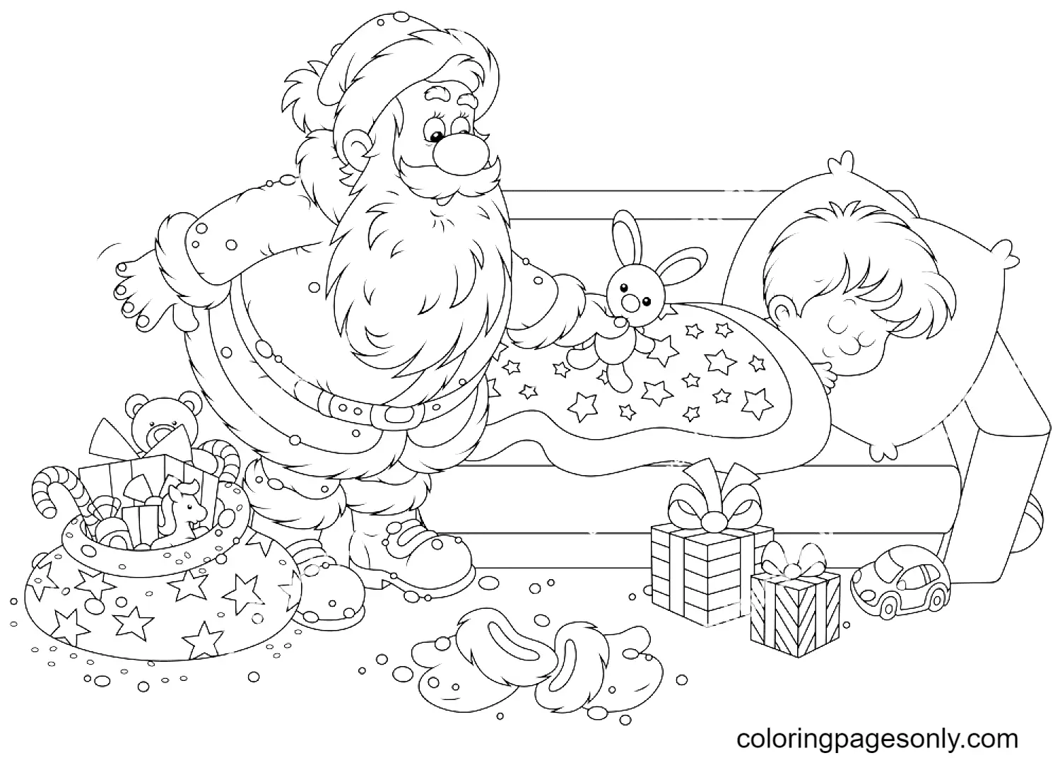 Weihnachtsmann Ausmalbilder 128