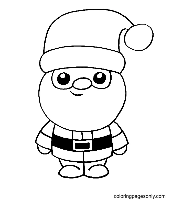 Weihnachtsmann Ausmalbilder 13
