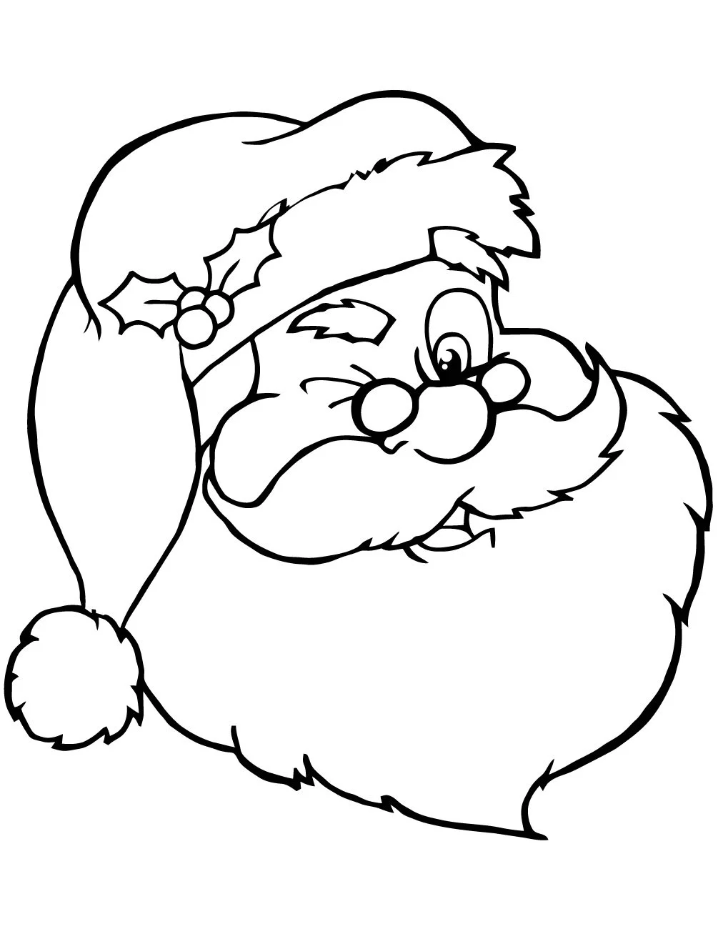Weihnachtsmann Ausmalbilder 14