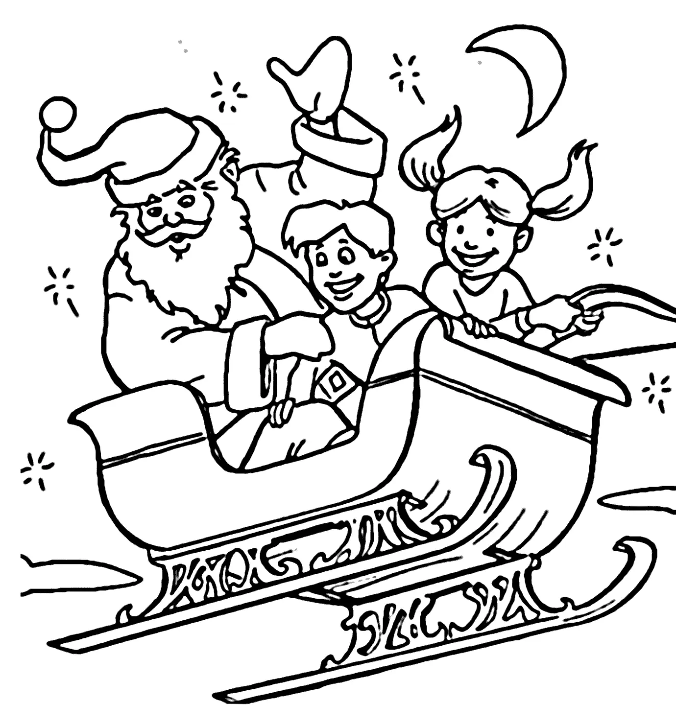 Weihnachtsmann Ausmalbilder 21