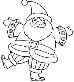 Weihnachtsmann Ausmalbilder 25