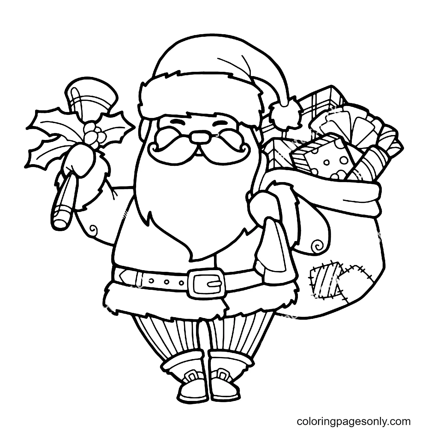 Weihnachtsmann Ausmalbilder 4