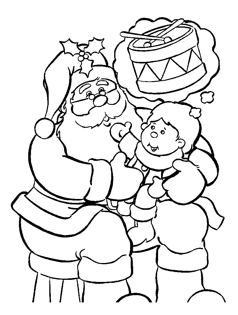 Weihnachtsmann Ausmalbilder 45
