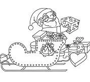 Papa Noel Para Colorear 61