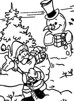 Papa Noel Para Colorear 79