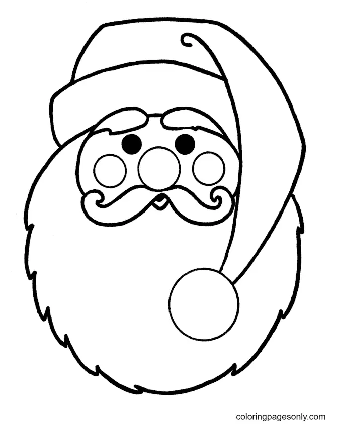 Papa Noel Para Colorear 82