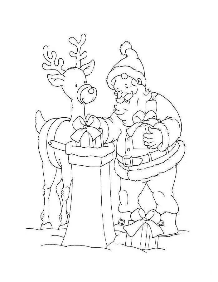 Weihnachtsmann Ausmalbilder 91