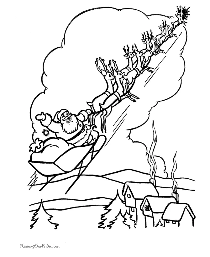Santa Coloring Pages 107