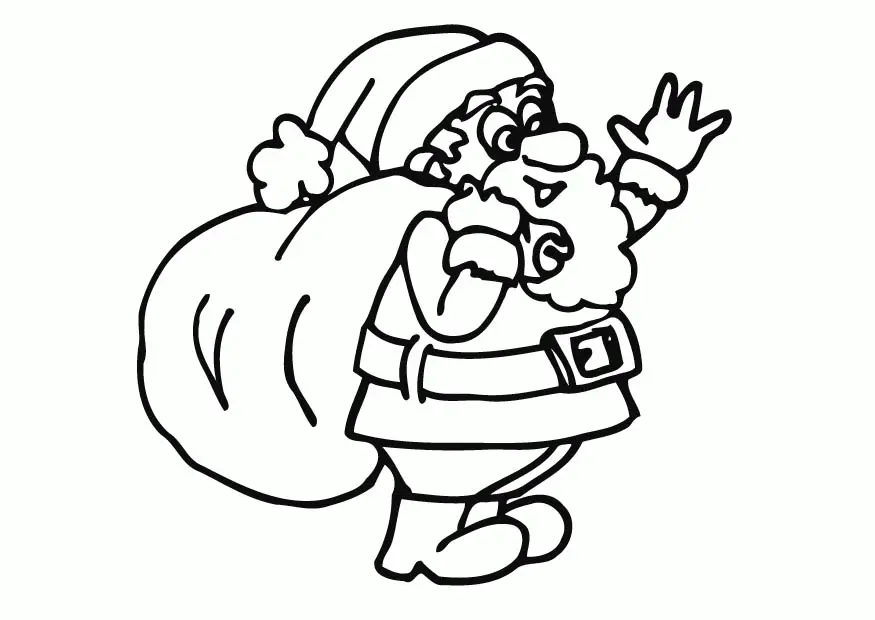 Santa Coloring Pages 109