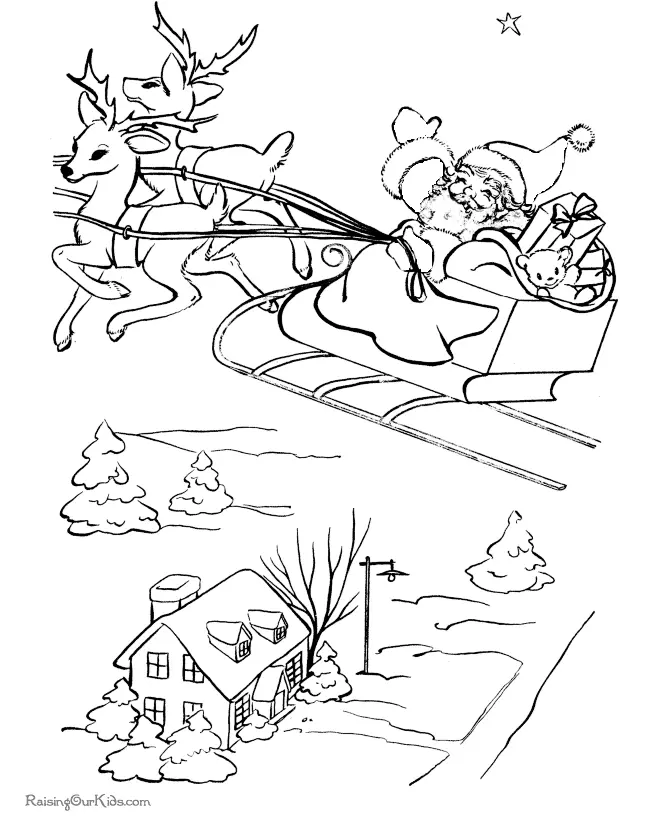 Santa Coloring Pages 110