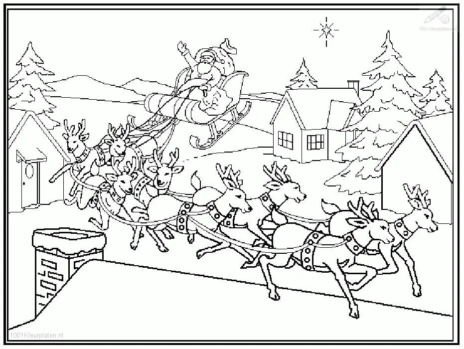 Santa Coloring Pages 112