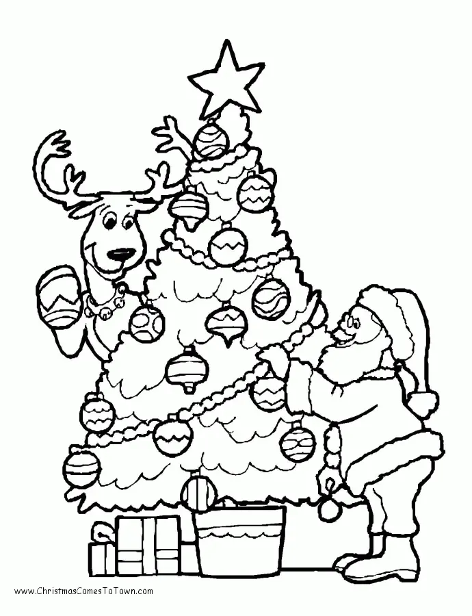 Santa Coloring Pages 121