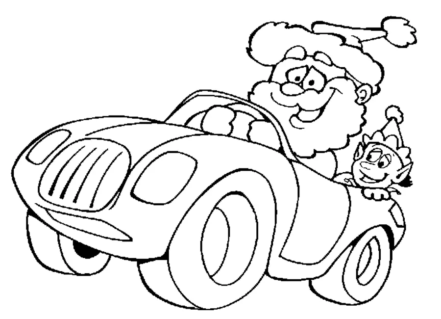 Santa Coloring Pages 122