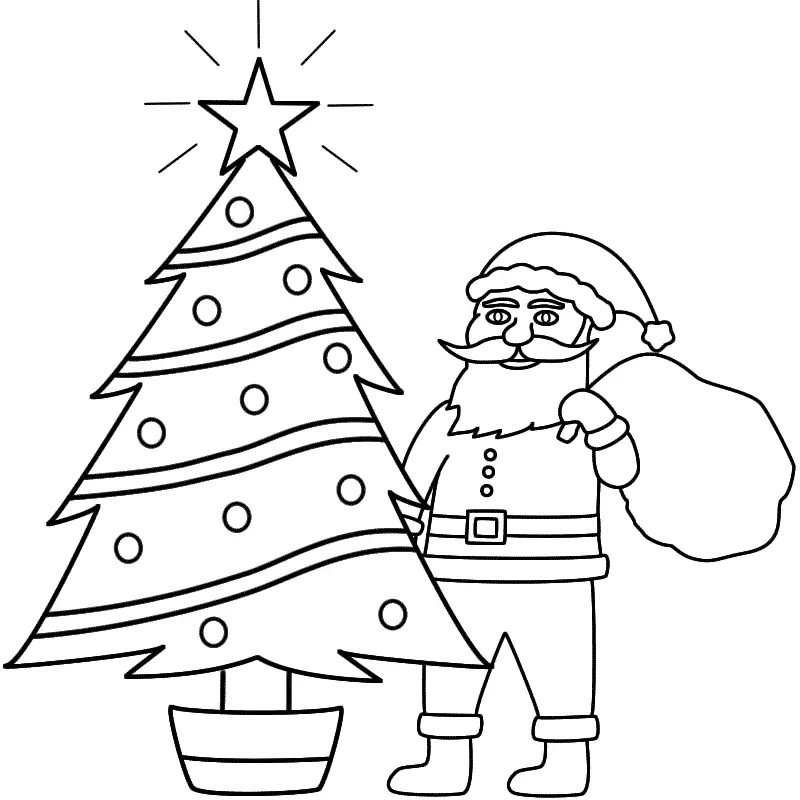 Santa Coloring Pages 128