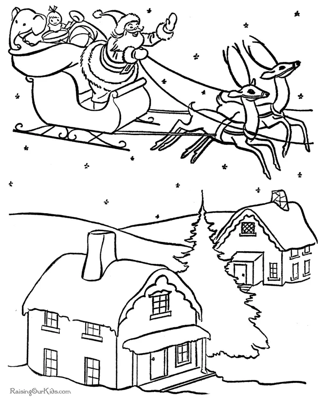 Santa Coloring Pages 130