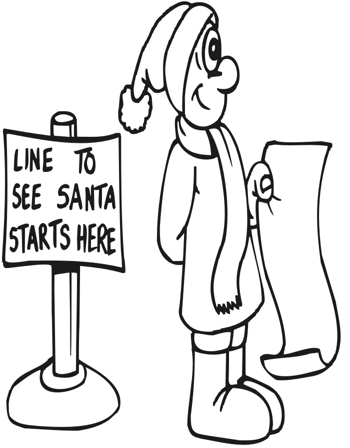 Santa Coloring Pages 133